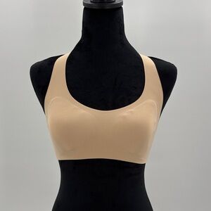 Aerie Seamless Nude Halter Comfort Bra with‎ removable padding size Small NWOT